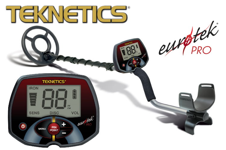 Teknetics Eurotek PRO (LTE) Ausrüstungspaket III (Metalldetektor & Quest Xpointer & Schatzsucherhandbuch)